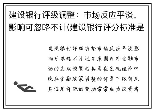 建设银行评级调整：市场反应平淡，影响可忽略不计(建设银行评分标准是什么)